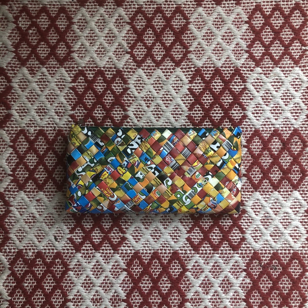 Upcycled African Cosmetics Pouch